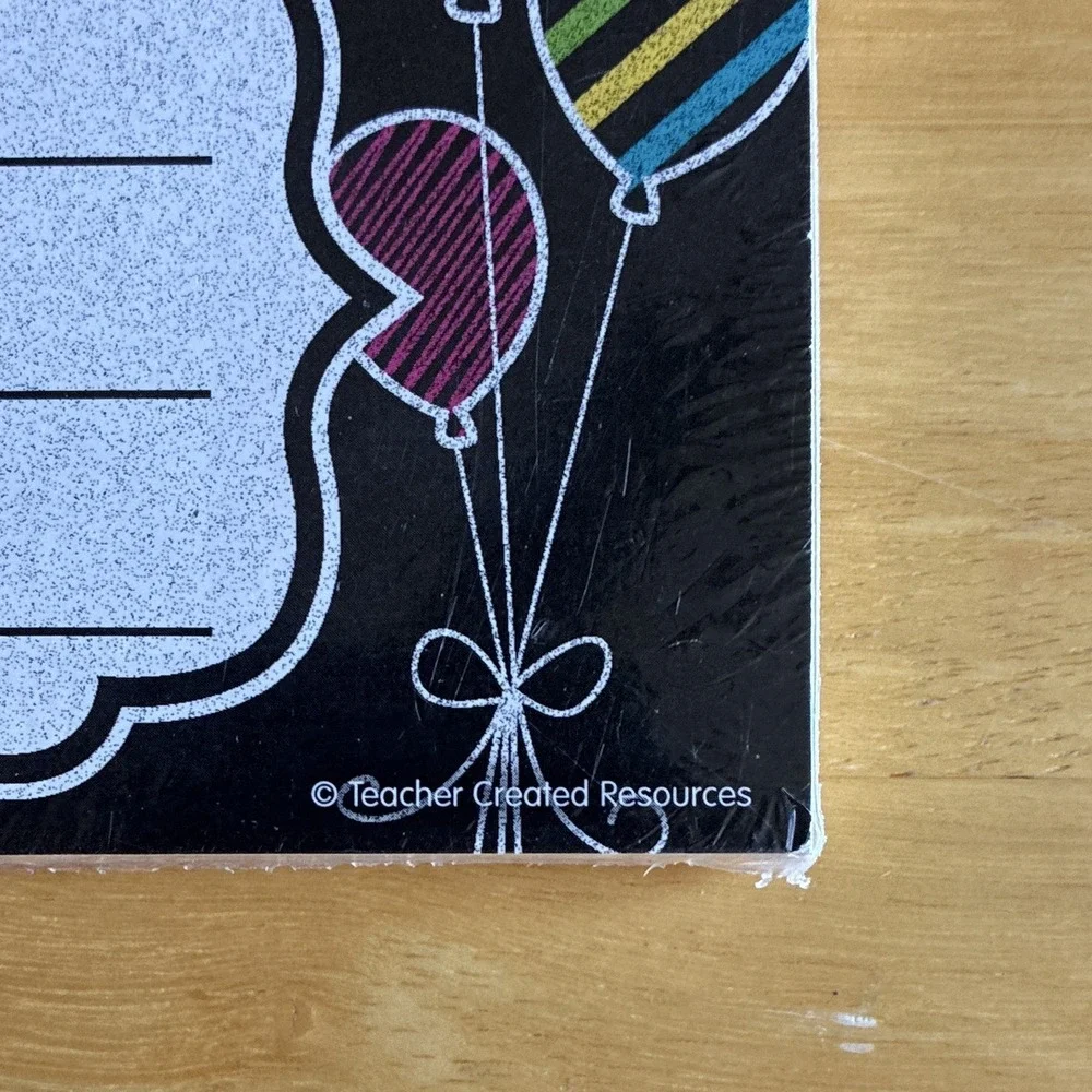 Teacher Created Resources TCR 5466 Chalkboard Birthday Awards 30 Pack Lot of 2